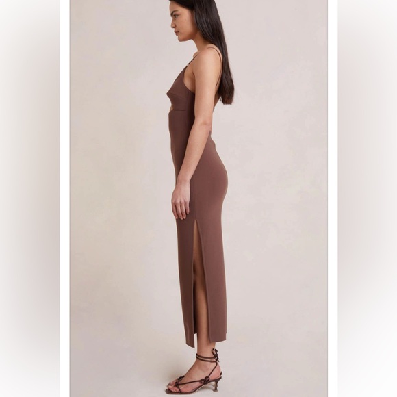 Bec & Bridge Ivy Midi Dress - Dark Chocolate - Picture 3 of 4